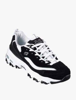 Skechers D Lites Looking Glass Women S Sneakers Shoes Black