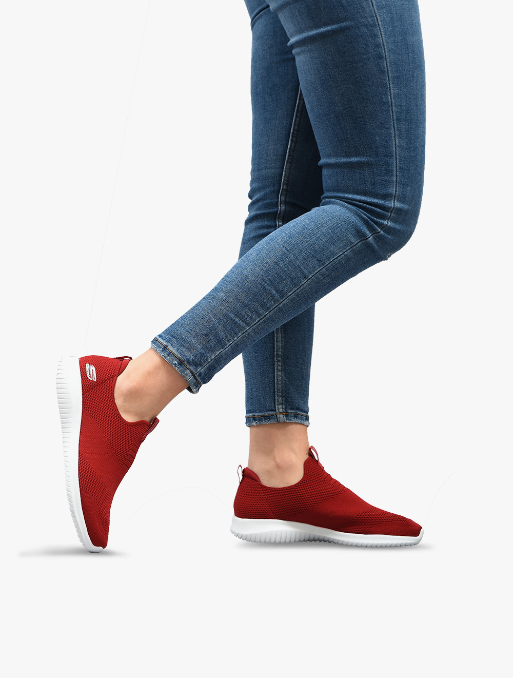 skechers ultra flex red