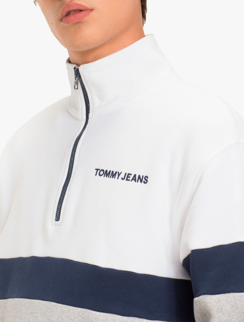 tommy jeans retro mock neck