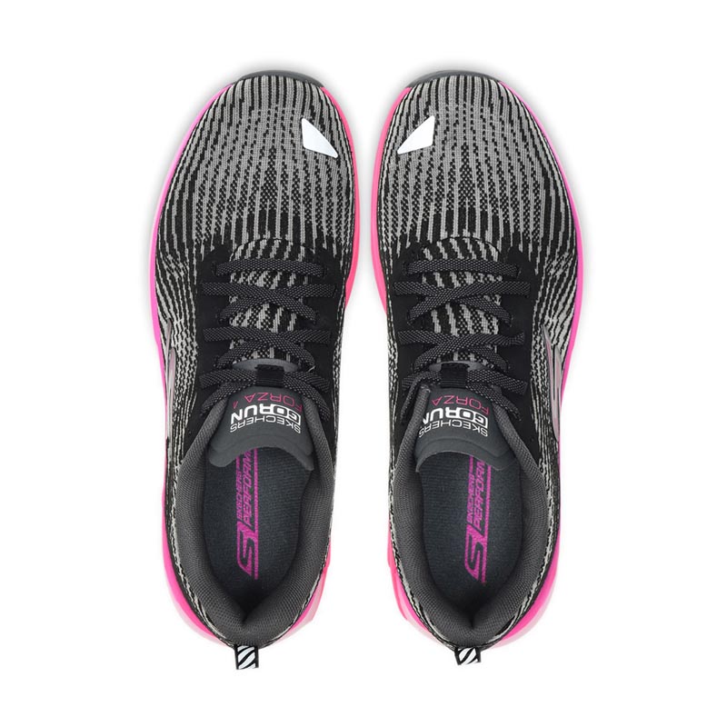 Skechers GOrun Forza 4 Womens Running Shoes BLACK/HOT PINK