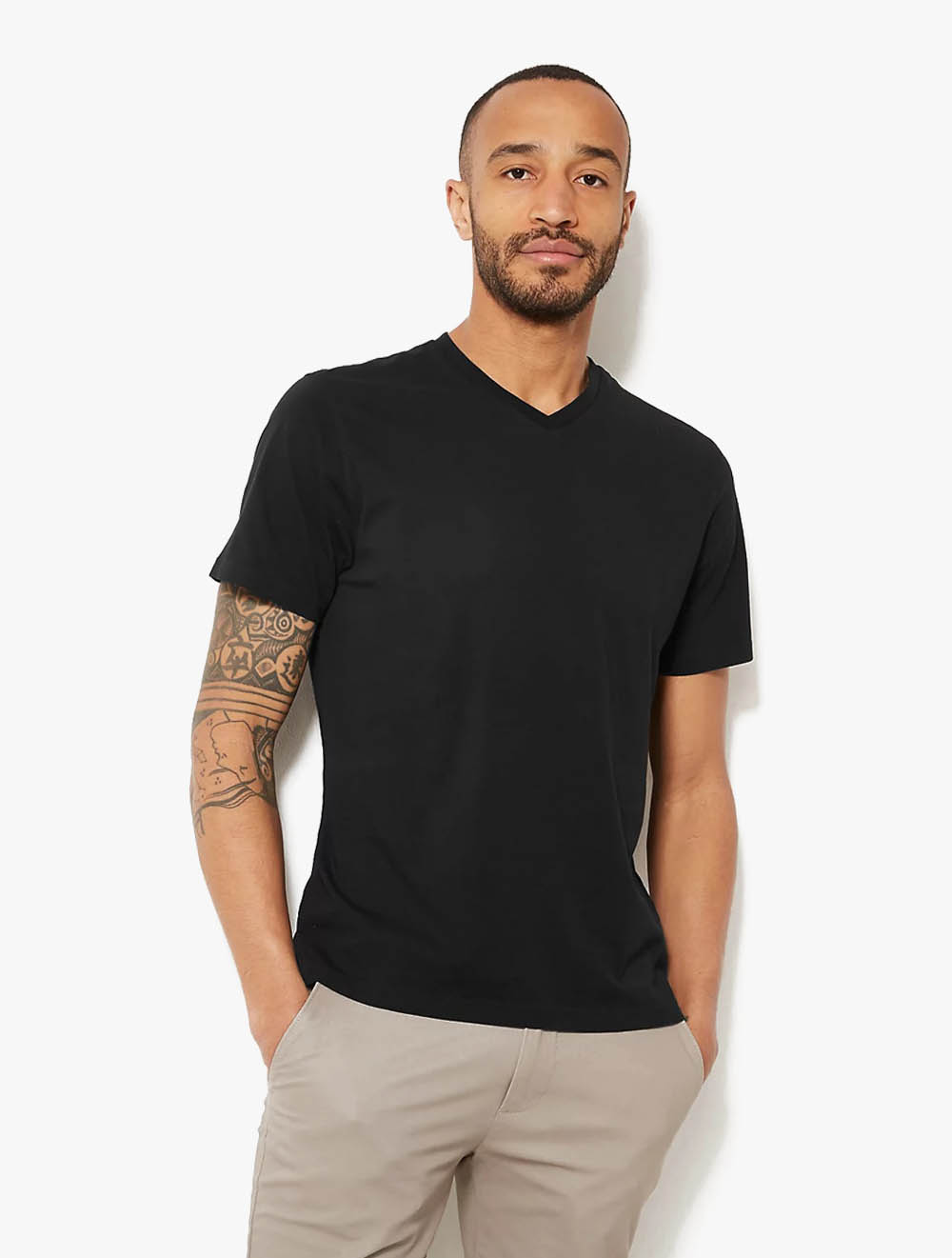 Pure Cotton VNeck TShirt