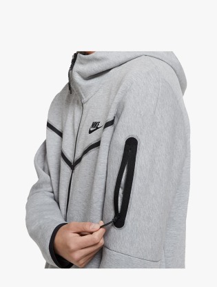 Nike Sportswear Tech Fleece Men's Full-Zip Hoodie -  DK GREY HEATHER/BLACK3