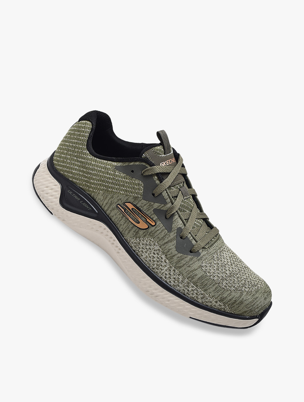 Skechers Solar Fuse - Kryzik Mens Running Shoes - Olive