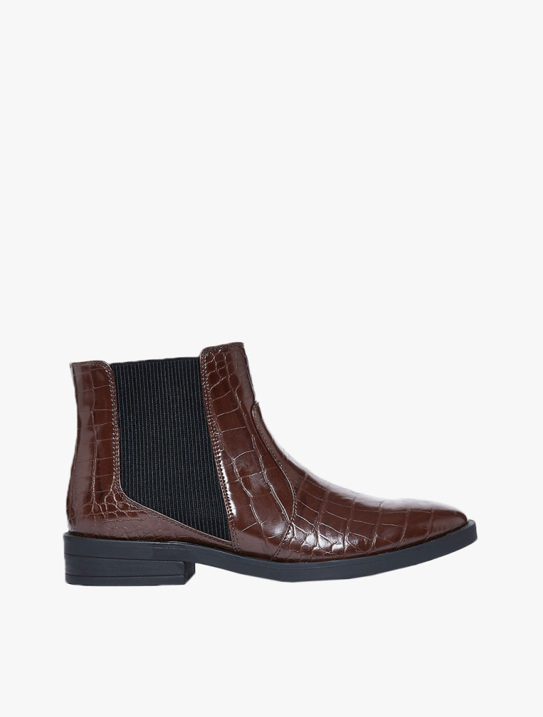 half off really comfortable wholesale online Crocodile Print Block Heel Chelsea Boots half off really comfortable wholesale online Crocodile Print Block Heel Chelsea Boots