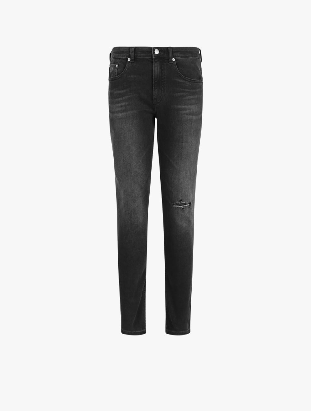CK Jeans - retro low-rise ripped skinny jeans