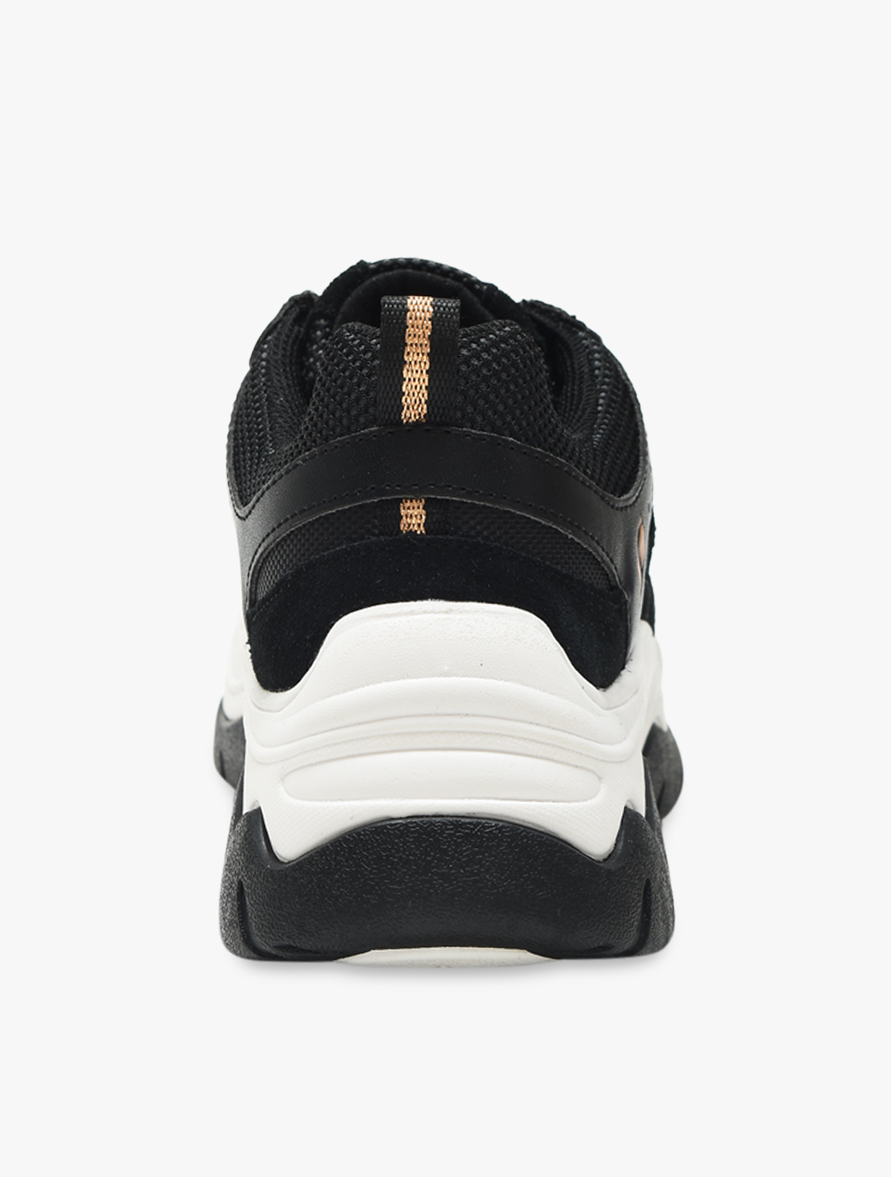 Skechers Ampd - City Chic Womens Sneaker Shoes - Black/Rose Gold