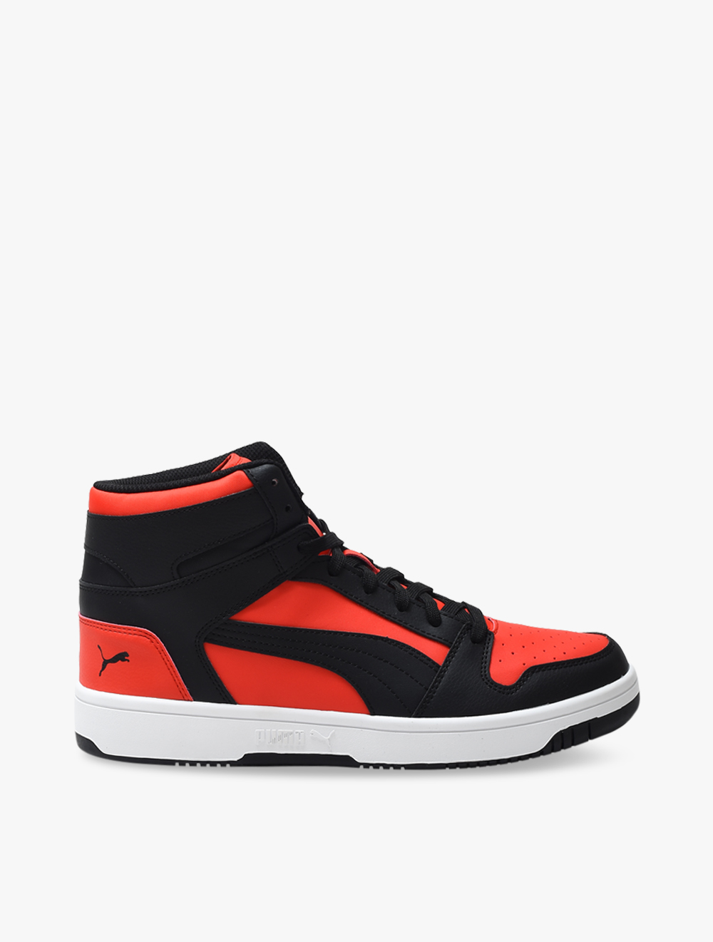 mens red and black puma shoes