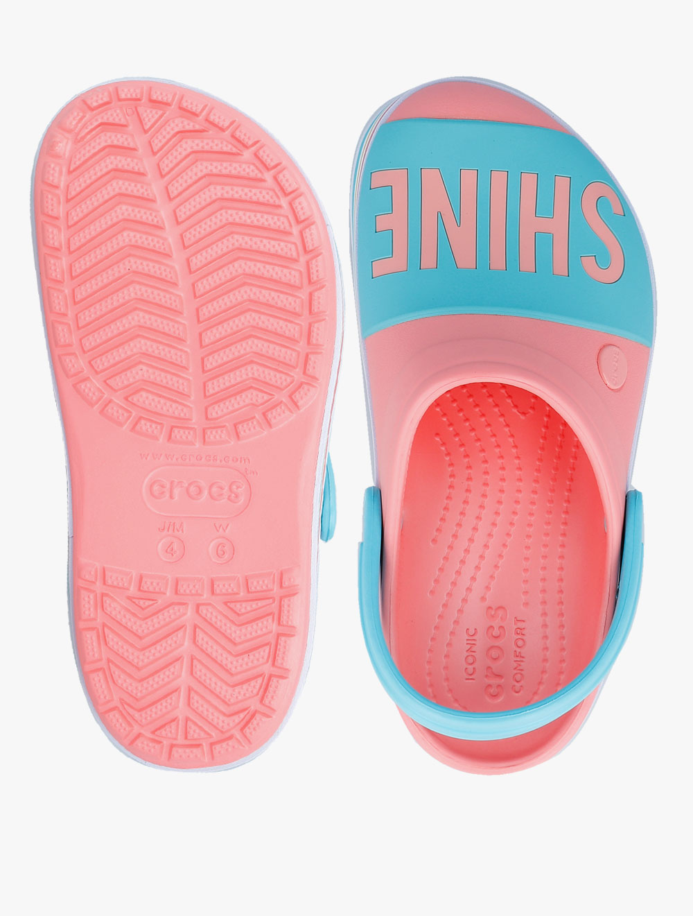 crocband platform bold color clog