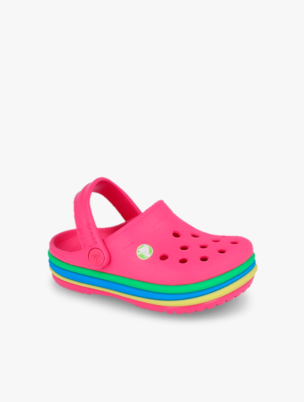 kids rainbow crocs