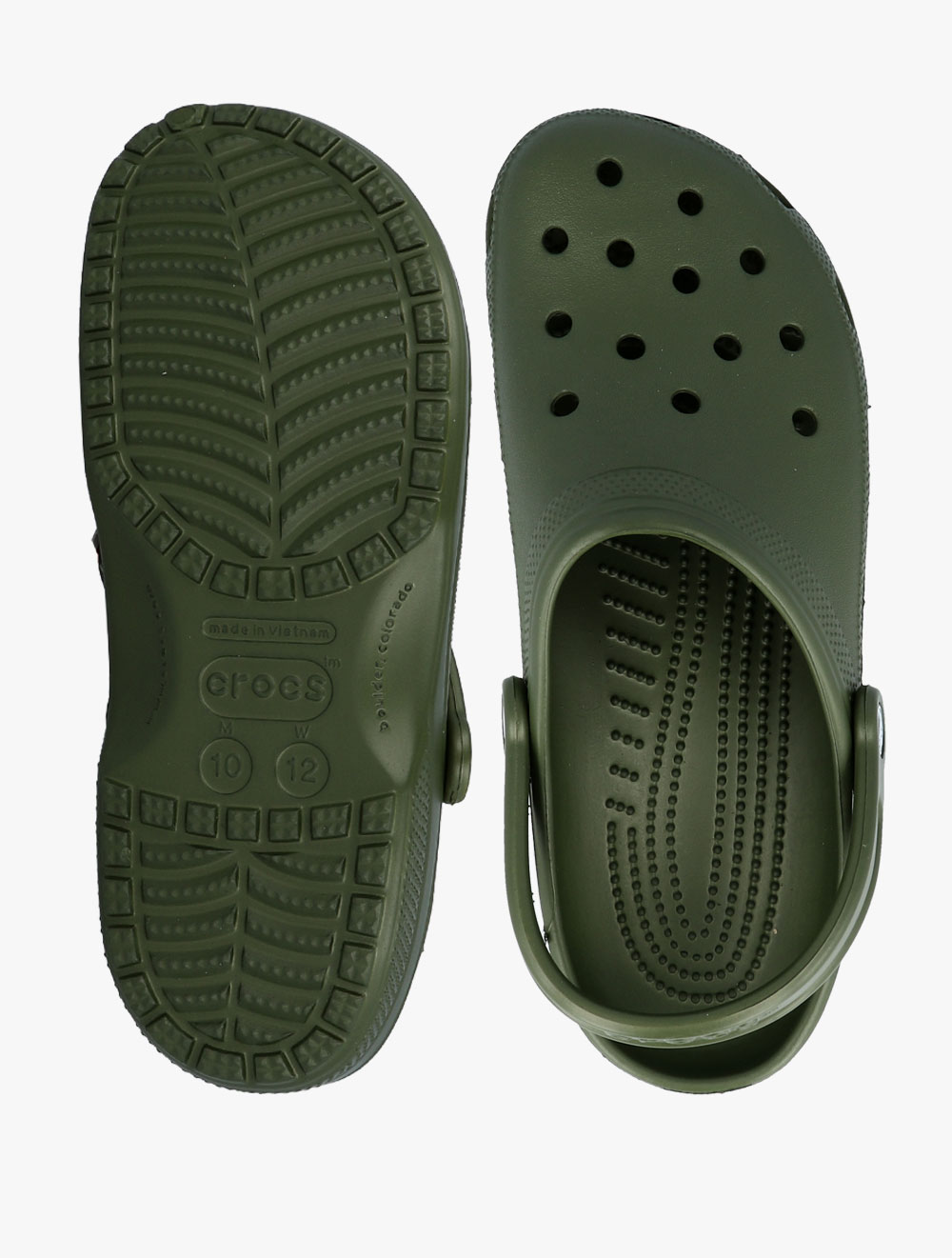 dark green crocs
