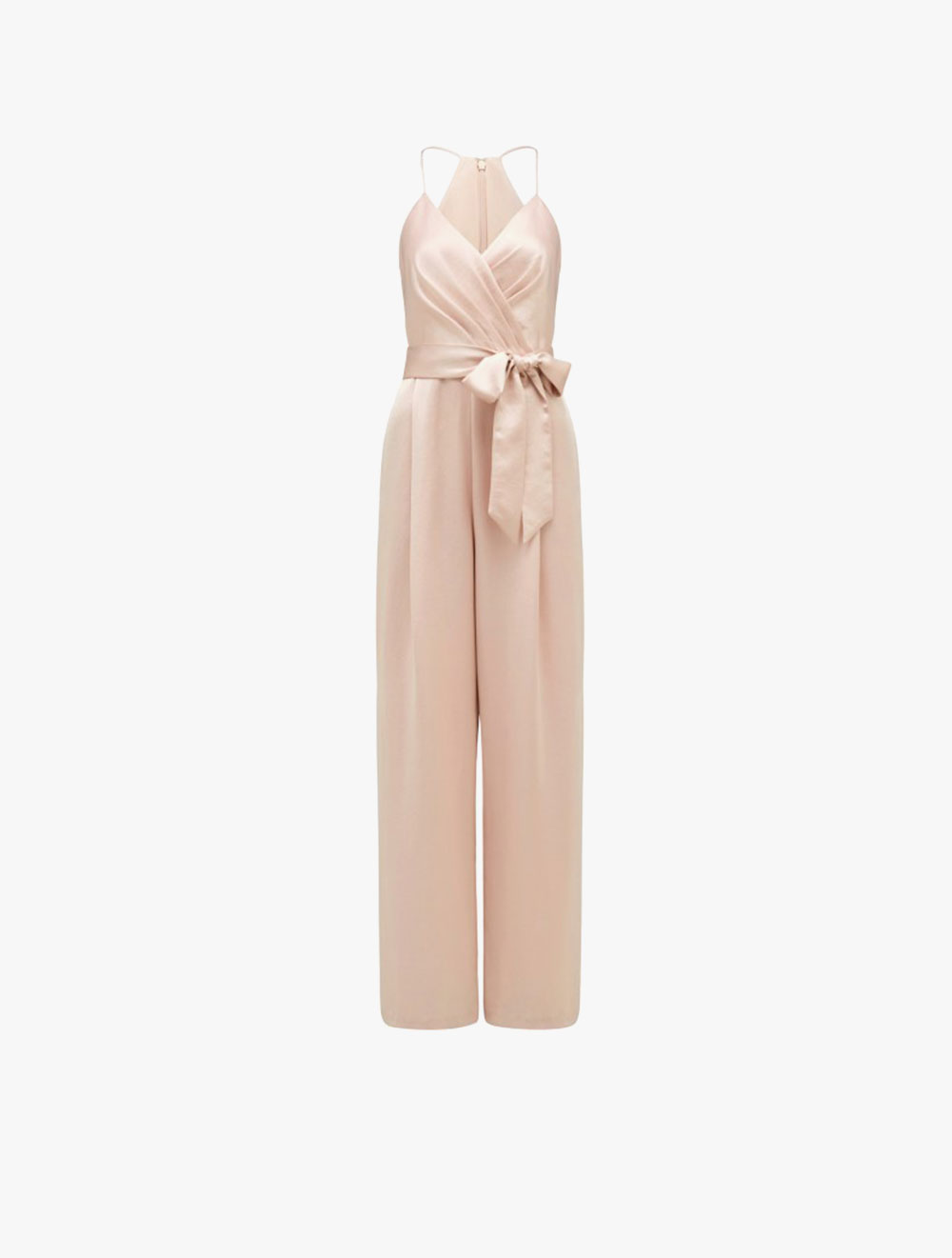 maddison satin wrap jumpsuit