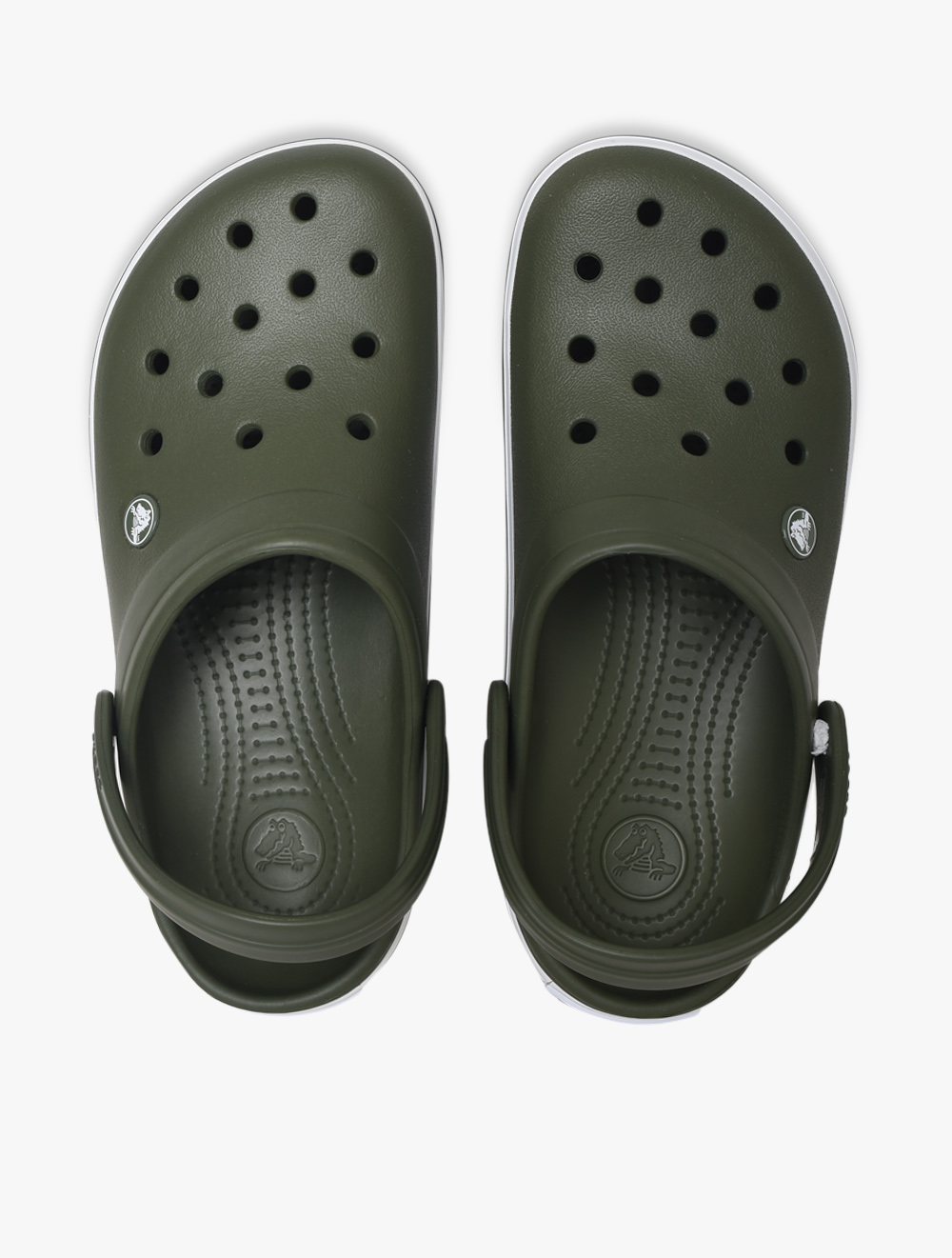 army green crocs