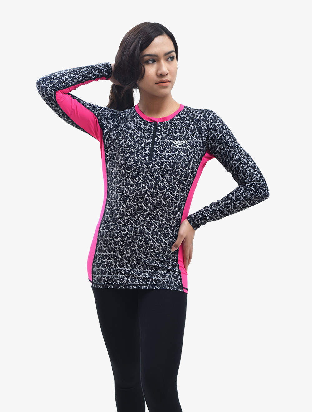 speedo women's rash guard