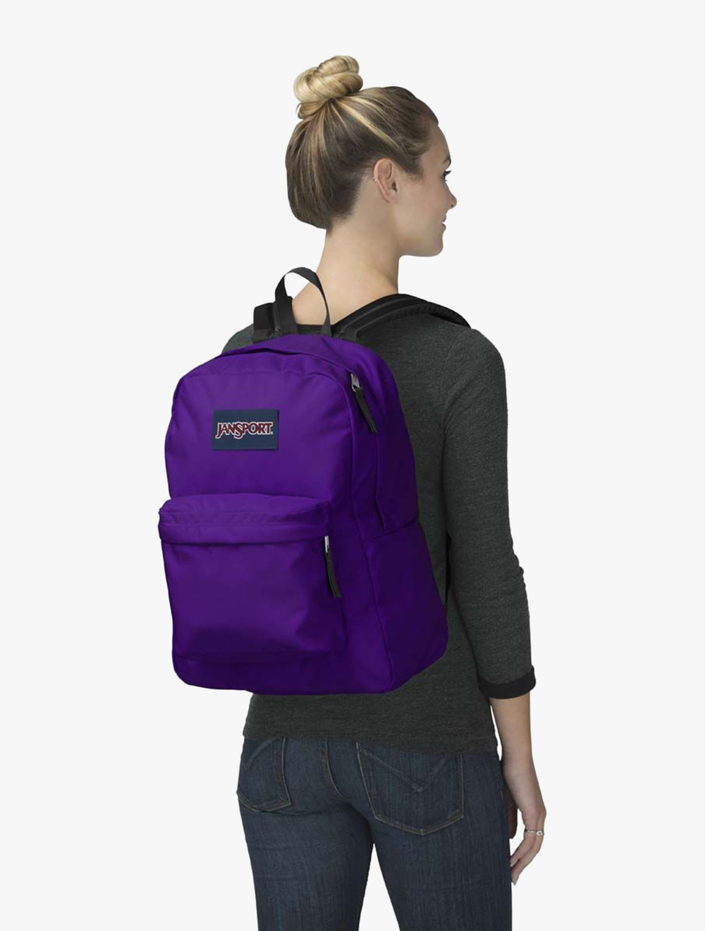 dark purple jansport backpack