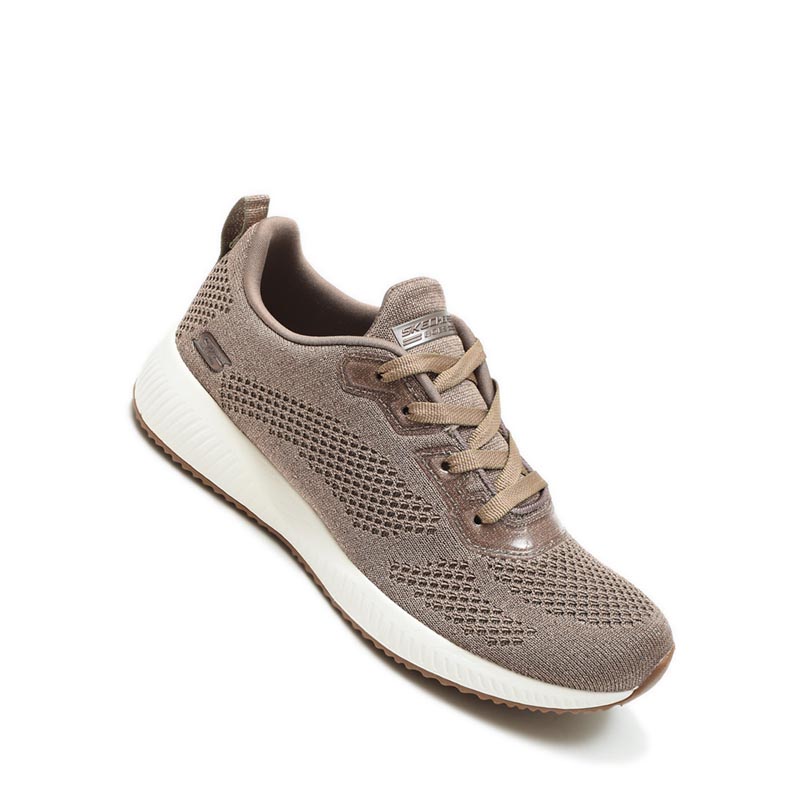 Skechers BOBS Sport Squad - Glitz Maker Womens Sneaker Shoes - Taupe