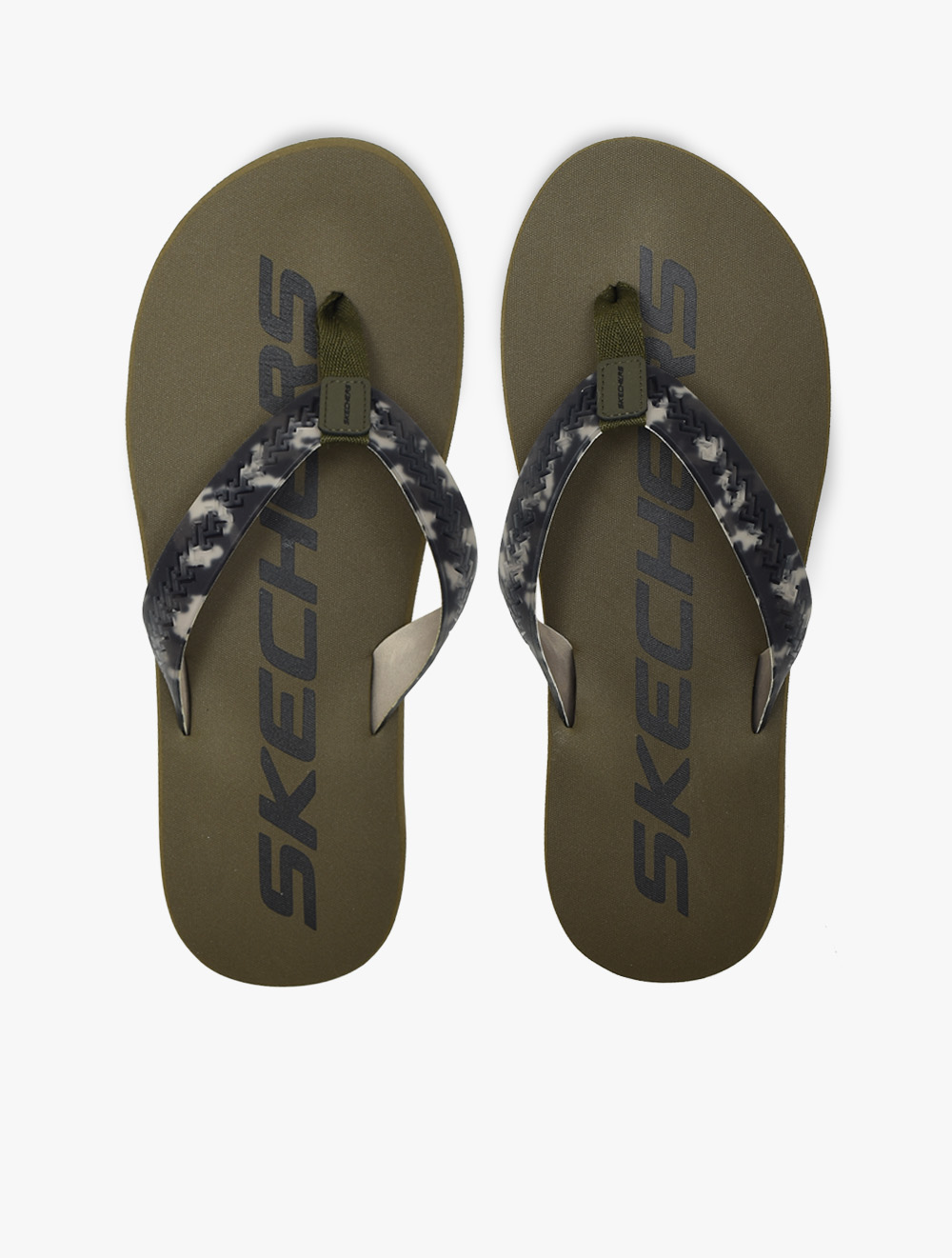 Skechers Thongs Mens Sandals Olive