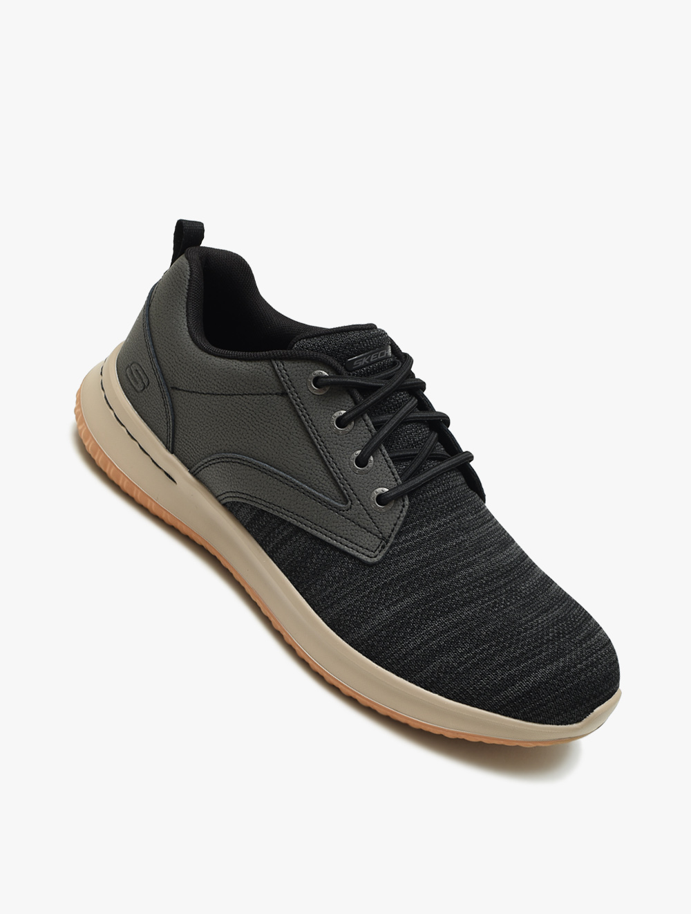 Skechers Delson Fonzo Mens Sneaker Shoes Black