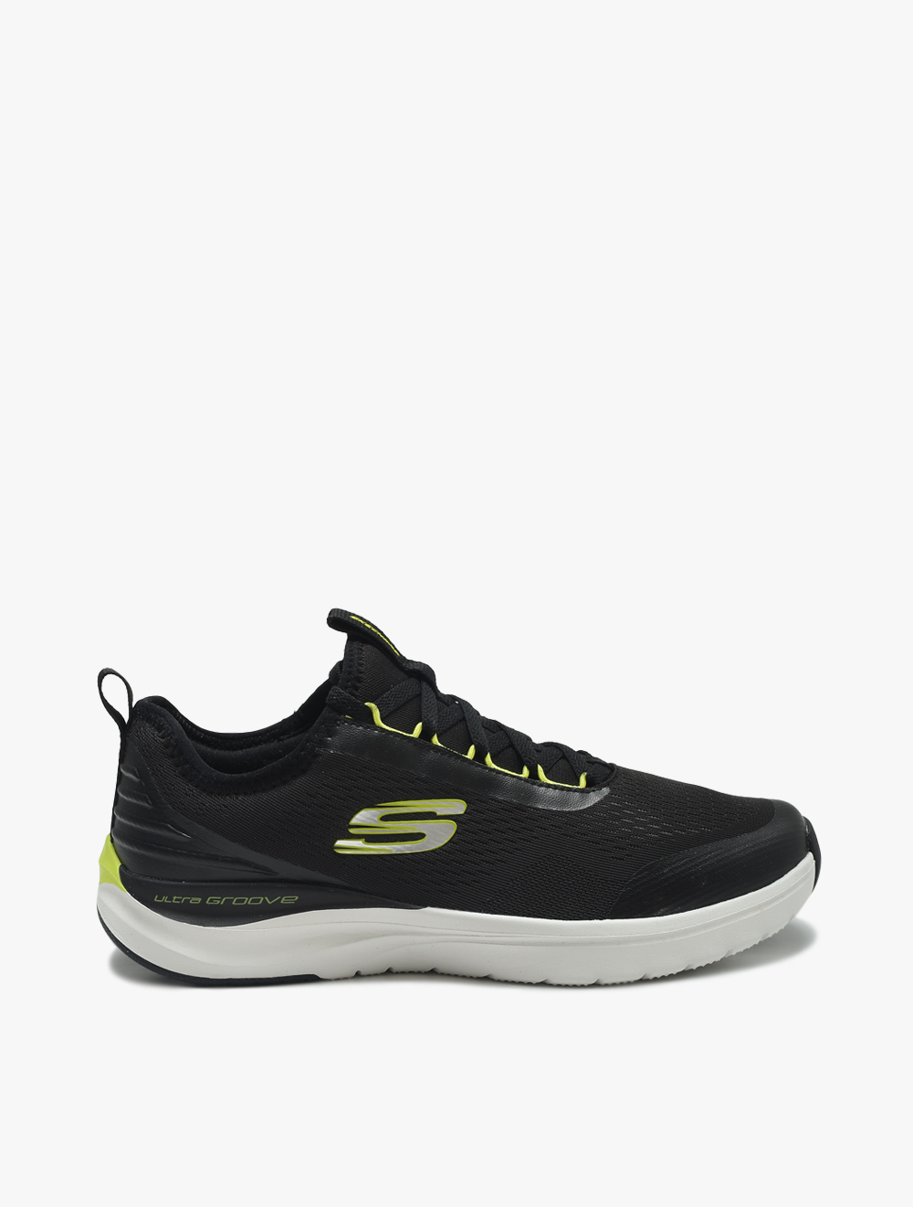 Skechers Ultra Groove Zardov Mens Sneaker Shoes Black/Lime