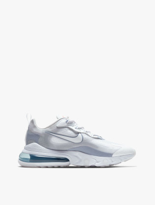Nike Air Max 270 React Se Men S Running Shoes White Pure Platinum Indigo Fog White Nike Air Max 270 React Se Men S Running Shoes White Pure Platinum Indigo Fog White