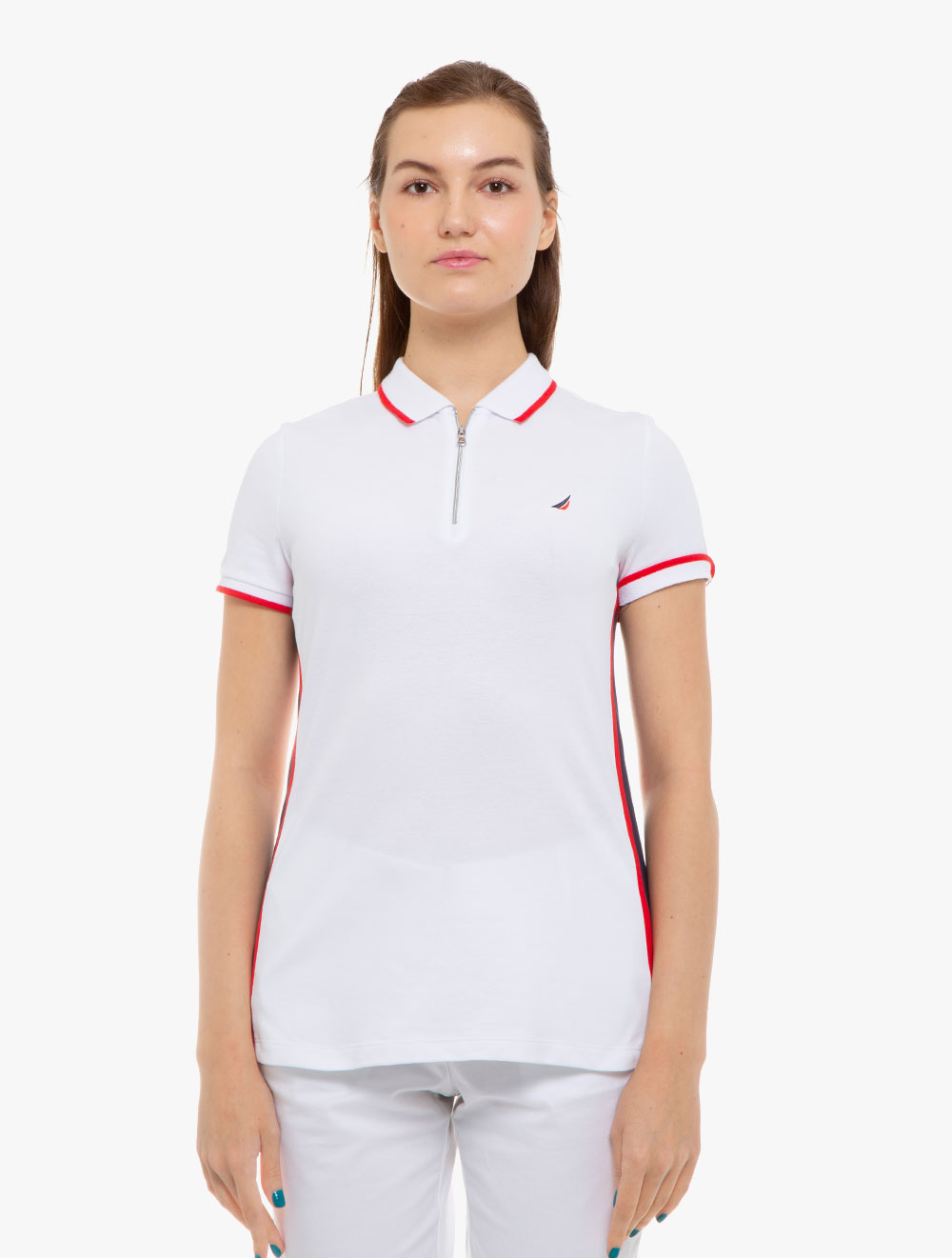 zip up polo shirt womens