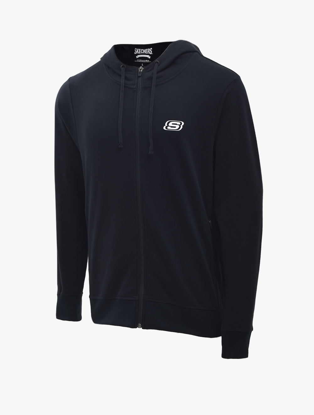 Skechers Logo Hoodie Mens Jacket Black