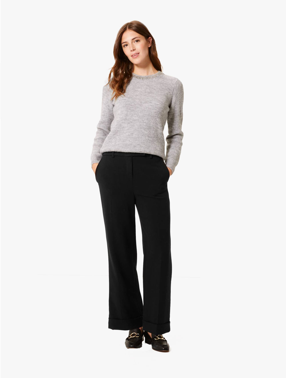 New Womens Marks /& Spencer Blue Linen Wide Leg Trousers Size 22 20 18 14