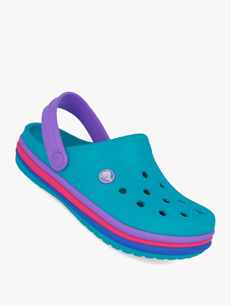 Crocband Rainbow Band Girls Sandal