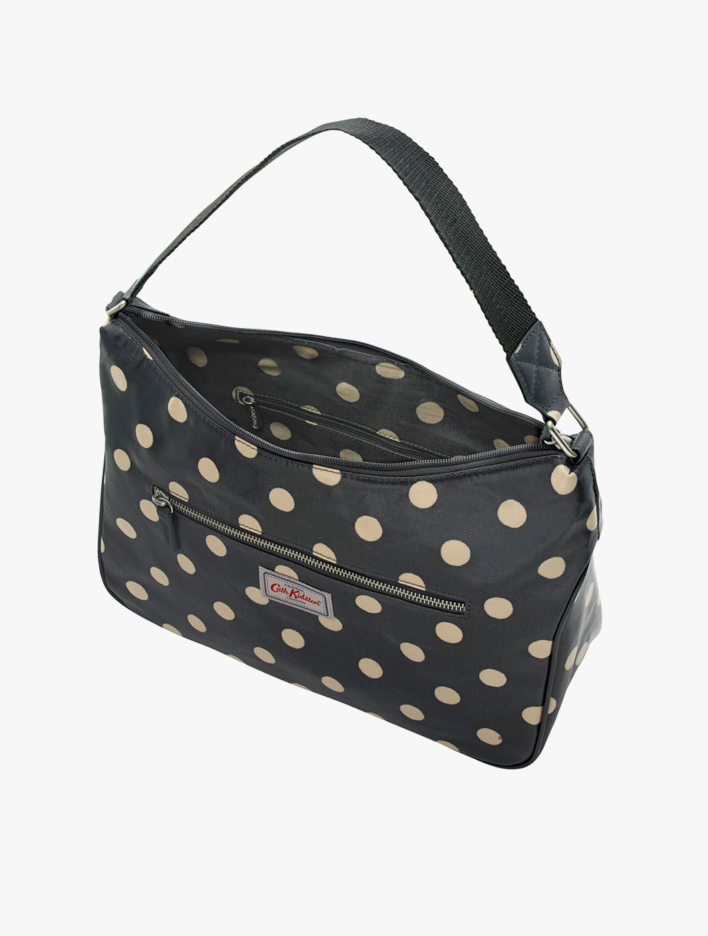 button spot curve shoulder bag