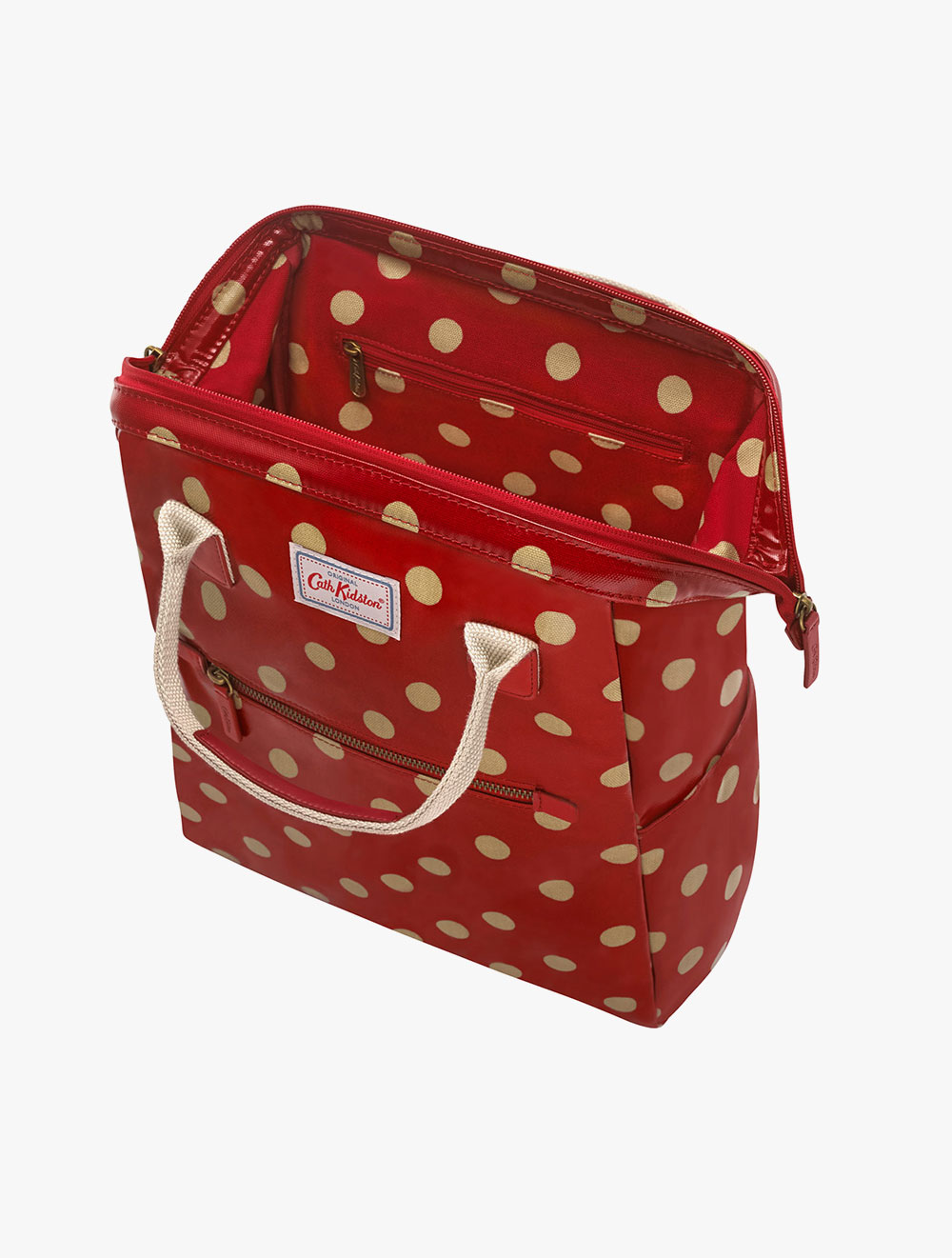 cath kidston button spot frame backpack