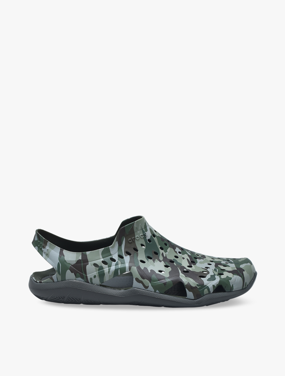 camo swiftwater crocs