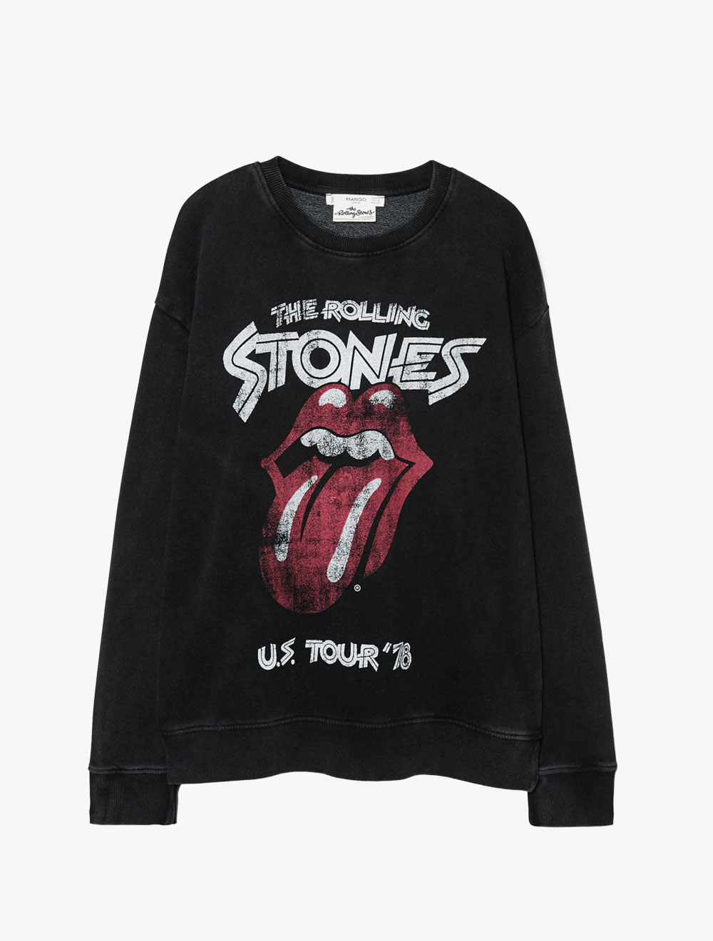 mango rolling stones sweatshirt