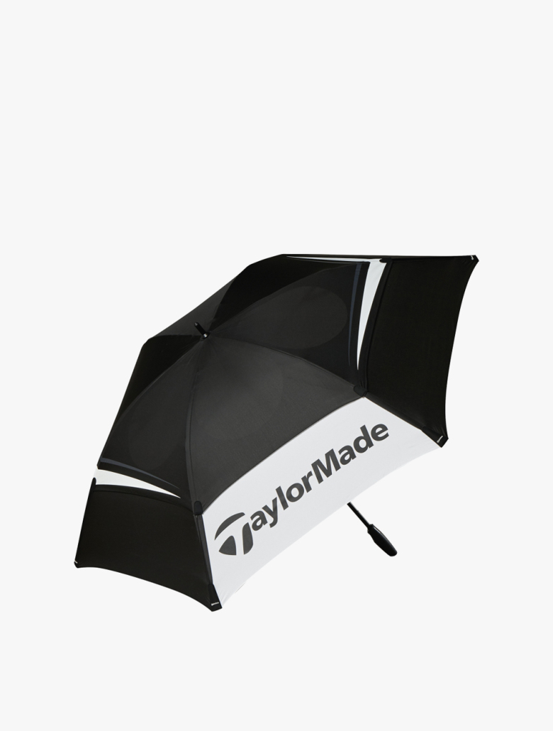 Taylormade Made Double Canopy Unisex Umbrella Black White