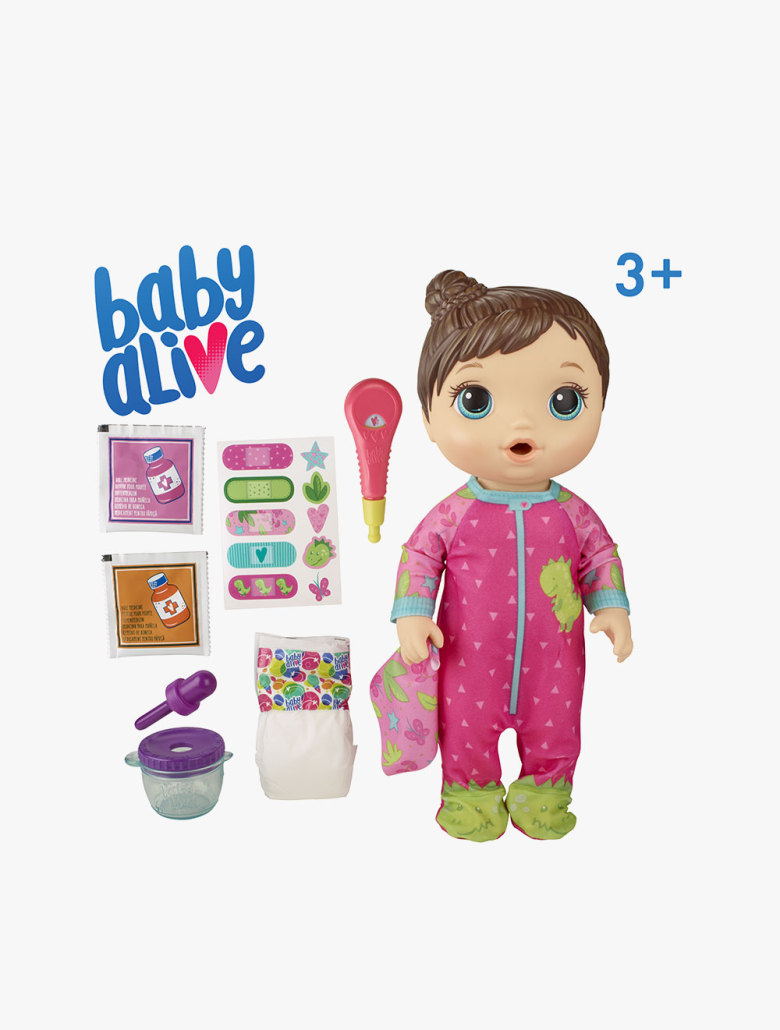 Baby Alive Mix My Medicine Baby Doll Dinosaur Pajamas Byae6942
