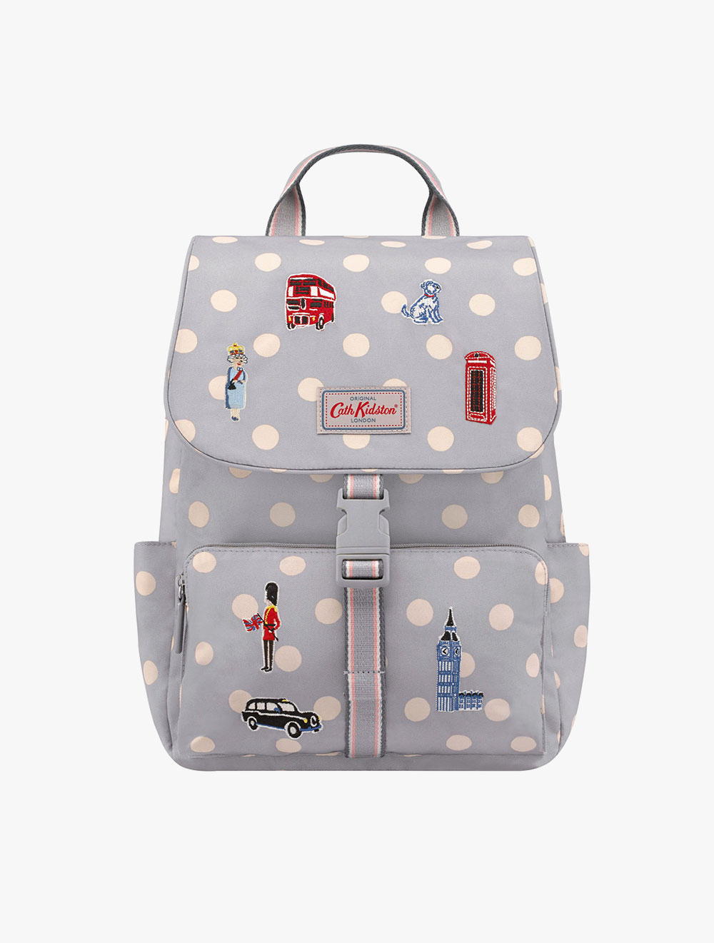 button spot buckle backpack