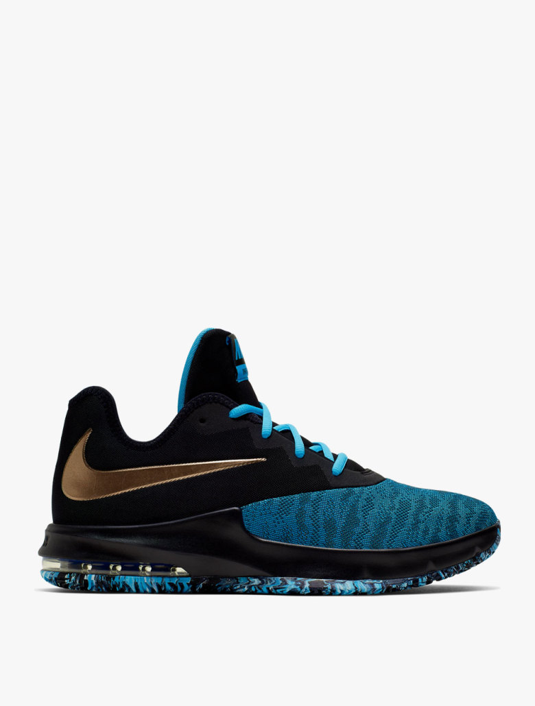 Nike Air Max Infuriate Iii Low Men S Basketball Shoes Black Blue