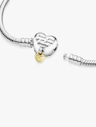 Disney Pandora Moments Heart Clasp Snake Chain Bracelet - 183