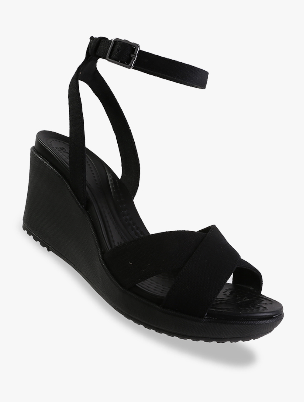 crocs leigh ii ankle strap wedge