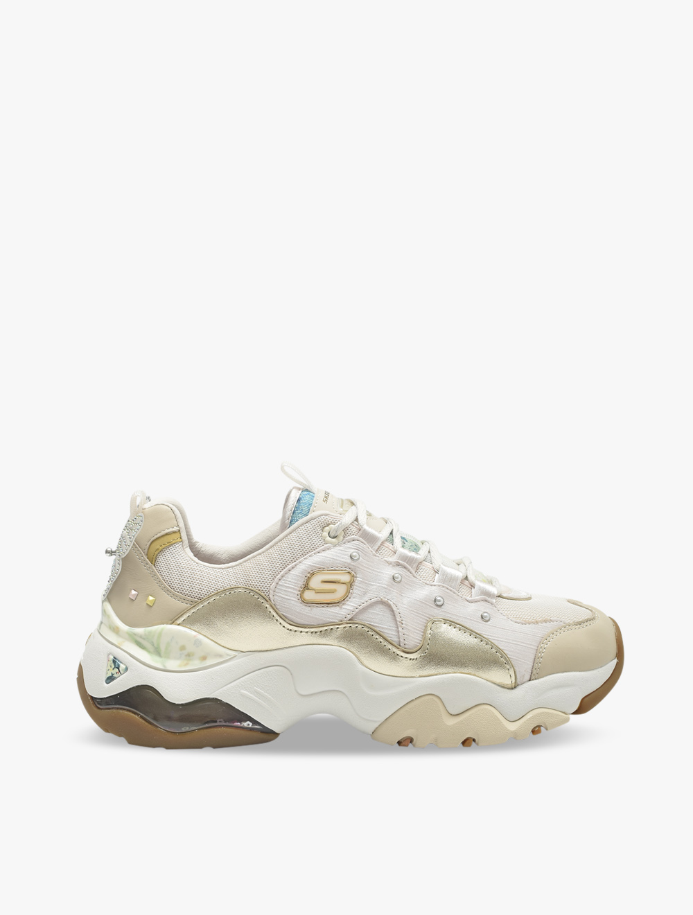 Skechers Premium Heritage: DLites 3.0 Air - Sparkling Lady Womens Sneakers Shoes - Natural/Gold