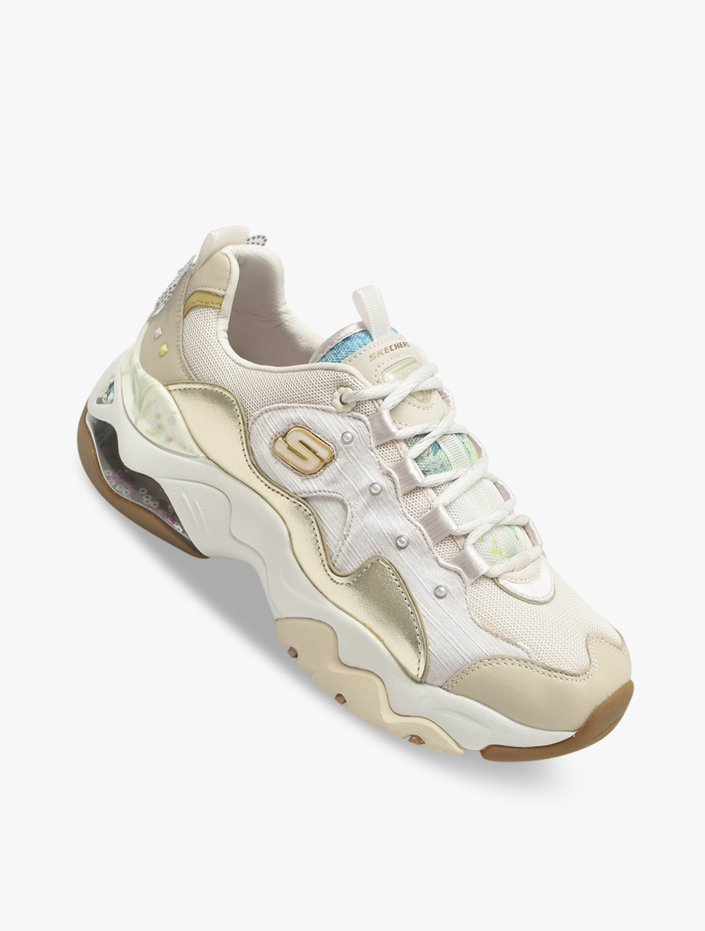 Skechers Premium Heritage: DLites 3.0 Air - Sparkling Lady Womens Sneakers Shoes - Natural/Gold